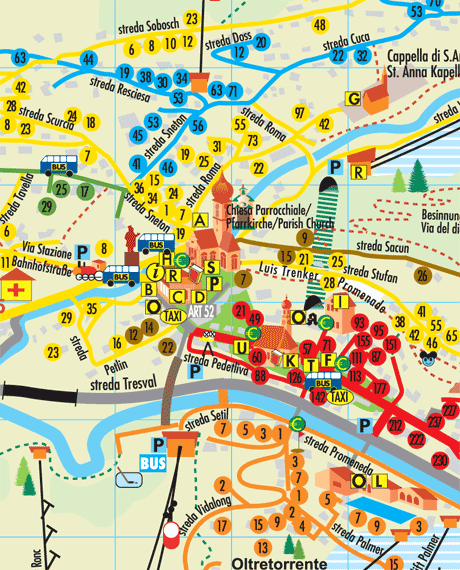 Ortisei Map